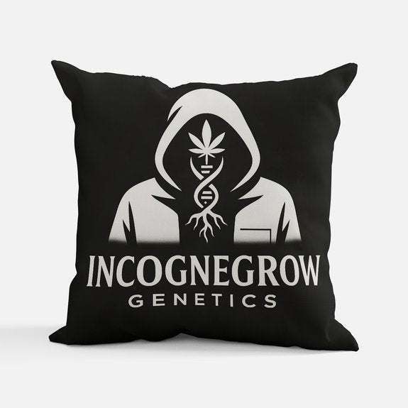 Incognegrow Genetics Signature Throw Pillow