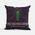 Incognegrow Genetics Signature Throw Pillow